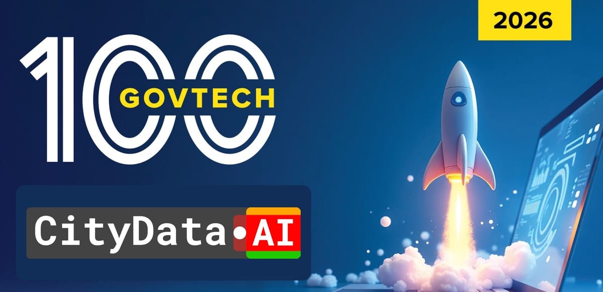 CityData.AI Named to GovTech 100 List for 2026